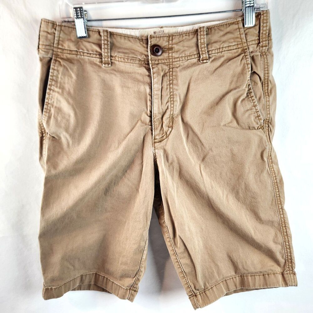 Hollister Shorts Mens 30 Beige Chino Khaki Cali Longboard Epic Flex Casual Surf